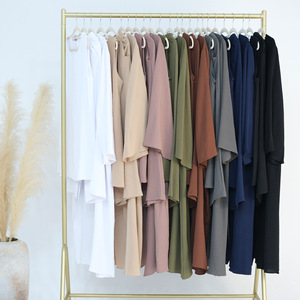 2025 Sharut ropa islámica 3 uds Abaya conjunto <span class=keywords><strong>sin</strong></span> mangas Top con pantalones <span class=keywords><strong>Kimono</strong></span> Abaya Casual vestidos de mujer transpirable conjunto modesto - Product Image 6