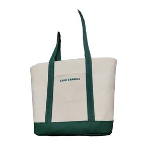 Sac fourre-tout en toile avec poignée à motif de lettres colorées, sac tendance pour l'université et le shopping - Product Image 2
