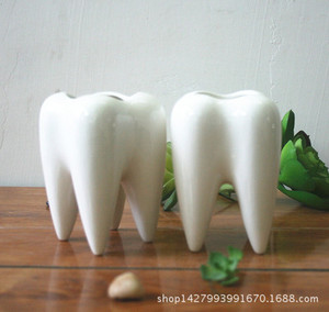 Pot de fleurs en céramique miniature pour plantes succulentes, forme originale et mignonne, blanc émaillé, mini pot de bonsaï décoratif, vente chaude - Product Image 3
