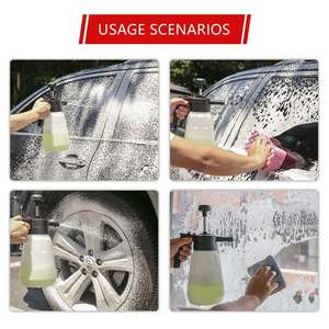 1.5l Pomp Pp Schuim Sproeier Handdruk Waterpistool Voor Auto Detaillering Huis Schoonmaak Tuin Gebruik - Product Image 5