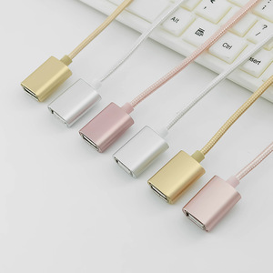 <span class=keywords><strong>สาย</strong></span>อะแดปเตอร์ <span class=keywords><strong>OTG</strong></span> แบบ Micro <span class=keywords><strong>Type</strong></span>-<span class=keywords><strong>C</strong></span> ชาย รุ่นใหม่ รองรับการชาร์จเร็ว 3A พร้อมปลอกหุ้ม PVC แบบถัก สำหรับแปลง USB-A หญิง ใช้ได้กับกล้องและคอมพิวเตอร์ - Product Image 2