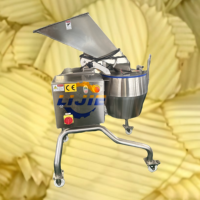 Machine de traitement centrifuge industrielle Lijie pour chips de pommes de terre ondulées et plates, haute capacité 1000 kg/h, 380 V / Tension personnalisée
