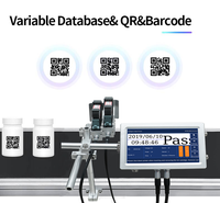 Imprimante à jet d'encre portable industrielle/machine d'impression à jet d'encre automatique de code QR sur convoyeur, machine de capture pour la date d'expiration