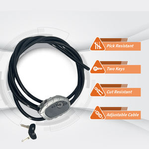 Serrure réglable de câble de serpent de revêtement de vinyle résistant aux intempéries en métal d'ABS pour des caméras de traînée de vélos - Product Image 3