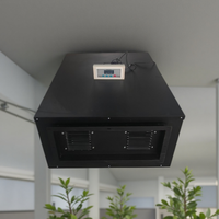 Déshumidificateur commercial intelligent 480L à montage au plafond, sécheur d'air à conduits pour salle de culture, serre, sous-sol, bureau, atelier