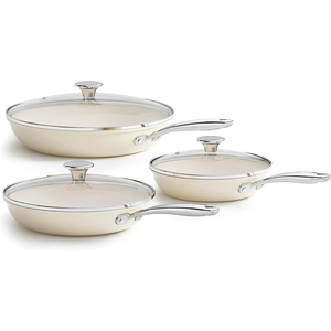 Modern Design Heat Resistant Marble Cooking Pots Glass Lids Stainless Steel Handles Dishwasher Oven Safe Gas <b>Cookware</b> <b>Set</b> - Product Image 1