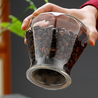 Bocal de rangement en verre borosilicate hermétique pour café, avec couvercle scellé, personnalisable, pour épices de cuisine - Vente en gros