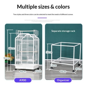 Good Quality Parrot Cage Customizable Bird Cage Bird Aviary Open Top Design Bird Breeding Cage Canary Cage - Product Image 5