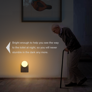 Sensor Night <b>Light</b> LED Night <b>Light</b> <b>Plug</b> In Automatic Brightness <b>Light</b> Sensor Energy Saving Lamp 2700k Warm White Lighting - Product Image 6