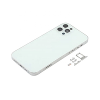 Casing Belakang iPhone 13 Mini 13 Pro Max Terlaris, Penutup Baterai Belakang, Kaca Belakang dengan Bingkai, Tempat SIM, Tombol Samping