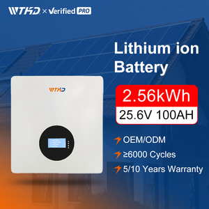 Batería de Litio de Alta Capacidad para Montaje en Pared, 2.5KWH, 25.6V, 100AH, Almacenamiento de Energía Doméstica - Product Image 1