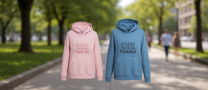 Sudadera con Capucha para Mujer, 100% Algodón, Tejida, Casual, Otoñal, Manga Larga, Diseño con Letras Estampadas en la Parte Delantera, Transpirable, con Bolsillos - Product Image 2