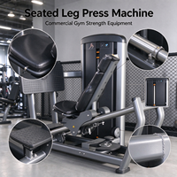 Machine de presse à jambes assise à charge libre pour usage commercial, équipement de fitness pour la musculation des jambes, OEM disponible