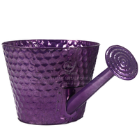 Produits en gros Arrosoir en métal de 3 gallons avec poignée Pot de fleur en métal Bonsaï pour jardin d'arrière-cour