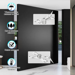 مفصلة باب محورية مخفية من الفولاذ المقاوم للصدأ عالية التحمل بزاوية 360 درجة، قابلة للتعديل وحديثة من KEDING KD-V107 6 مم - Product Image 3