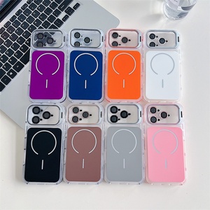 Funda de Alta Gama para iPhone 17 Pro Max, Transparente, de PC Rígido, con Soporte Magnético Metálico para Lentes, a Prueba de Golpes, con Soporte para Lentes - Product Image 1