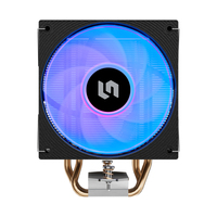 Ventilateurs PC ARGB 120 mm Contrôle PWM 600-1800 tr/min Vitesse réglable Ventilateur de refroidissement pour PC personnalisé Alternative au refroidissement par eau