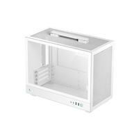 Nouveau stock Deepcool CH160Plus NOIR&BLANC Boîtier de jeu compatible avec carte mère Mini-ATX Boîtier de PC de jeu Châssis de PC