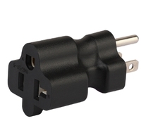 Adaptateur d'alimentation US Standard NEMA 5-15P vers 5-20R, 15A Mâle 20A Femelle, Connecteur à Lame en T, Certifié CE ROHS pour Usage Industriel et de Bureau