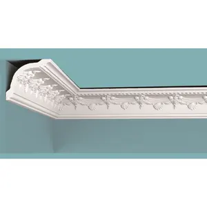 XT-99289 poliuretano decorativo per la casa corona soffitto bordo cornice modanatura non tossico moderno europeo PU intagliato cornice modanatura