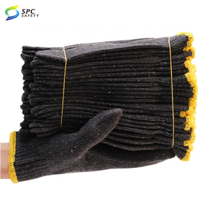 Sauvagement utilisé travail manuel abordable <span class=keywords><strong>Anti-poussière</strong></span> protection Durable ligne de montage inspection en vrac blanc polycoton tricot gants de travail - Product Image 3