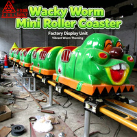 Mini-montagnes russes modernes, nouveau design, manèges de parc d'attractions excitants, utilisation intérieure et extérieure pour centres commerciaux, matériau en acier