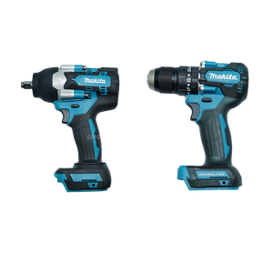 Kit Combinado Inalámbrico <span class=keywords><strong>Makita</strong></span> <span class=keywords><strong>de</strong></span> 18V con Taladro Atornillador y <span class=keywords><strong>Llave</strong></span> <span class=keywords><strong>de</strong></span> <span class=keywords><strong>Impacto</strong></span>, Juego <span class=keywords><strong>de</strong></span> Herramientas Eléctricas para Reparaciones y Construcción - Product Image 1