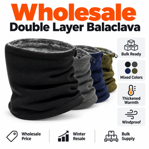 <span class=keywords><strong>Cagoule</strong></span> double couche en polaire épaisse pour l'hiver, masque facial coupe-vent, doublure de casque de ski et moto pour distributeurs - Product Image 1