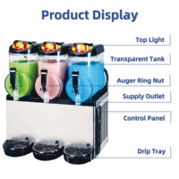 Machine à slush grande capacité en promotion – Machine à boissons glacées automatique en acier inoxydable pour hôtels