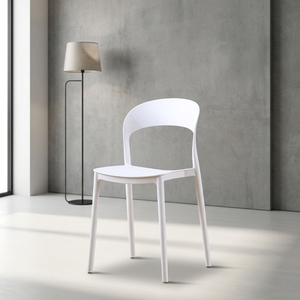 Sedie Impilabili in Plastica all'Ingrosso, Design Moderno e Contemporaneo, per Uso Interno/Esterno, Arredamento Commerciale per Hotel - Product Image 2