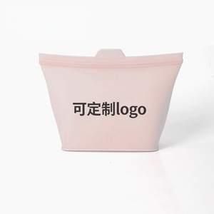 Saco Reutilizável de Silicone de Grau Alimentício Personalizável e Durável com Fecho Zip para Armazenamento na Cozinha, <span class=keywords><strong>Freezer</strong></span> e Lava-Louças - Product Image 5