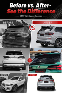 Perfiply Kits <span class=keywords><strong>de</strong></span> carrosserie voiture véritable Fiber <span class=keywords><strong>de</strong></span> carbone Decklid aile <span class=keywords><strong>de</strong></span> becquet <span class=keywords><strong>de</strong></span> toit moyen pour BMW série <span class=keywords><strong>X</strong></span> G05 2019-2026 becquet central - Product Image 4