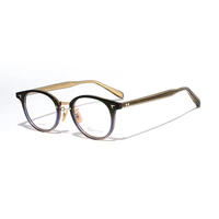 Monture de lunettes de vue Saint Van Gogh au design populaire en acétate, monture ronde unisexe pour la décoration quotidienne