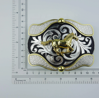 Grossistes personnalisables New Western Cowboy Boucle de ceinture Vintage Silvers Golds Boucle de ceinture