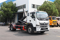 Camion à ordures Foton 4x2 14CBM avec système hydraulique de levage par crochet, bras de ramassage automatique