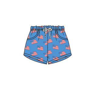 SS0835 Vente en gros de shorts d'été décontractés pour petite fille, imprimé camouflage marron, tissu en coton et élasthanne, ensemble de vêtements pour enfants/tout-petits - Product Image 2