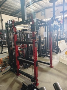 Appareil de musculation multifonction 6 postes pour <span class=keywords><strong>lat</strong></span> <span class=keywords><strong>pulldown</strong></span>/rameur vertical, <span class=keywords><strong>machine</strong></span> à câble sans Smith Builder avec double blocs de poids sélectionnables - Product Image 2