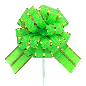 Hot Bán 3 Dòng Trang Trí Xe Cưới Pom Pom Kéo Hoa Bow Nổi Mô Hình Organza Kéo Bow Ribbon - Product Image 6