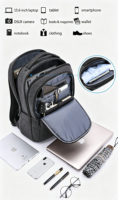 Sacs à dos d'école pour ordinateur portable en gros, sacs à dos de voyage imperméables à la mode pour hommes et femmes, sacs à dos d'étudiant en tissu Oxford