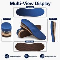 Solette Rialzanti Invisibili Popcorn PU Lavabili per Scarpe con Tacco Alto, Regolabili in Altezza 1.5, 2.5, 3.5 cm, per Sneakers, Stivali e Scarpe