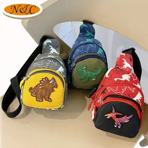 2023 New Design Travel Outdoor Hiking Cartoon Dinosaur kids Toddlers sling bag
