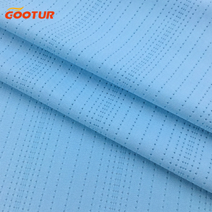 맞춤형 85% 나일론 15% 스판덱스 원단 165gsm 스포츠웨어 및 사이클링 의류를위한 천공 니트 스트레치 원단 - Product Image 1