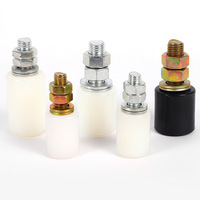 Roue de guidage supérieure en nylon pour porte coulissante avec fixation par pince, guide de positionnement et fonction d'alignement – Kit de quincaillerie