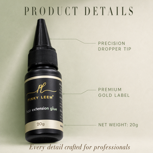 Pinky Leem Private Label UV Strong Hold Waterproof Hair Glue for Bonding Elastic Lace and Remover 20ml for Hair Extensions - Product Image 2
