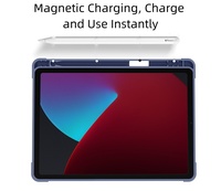 Pour étui pour clavier ipad 2023 Slim 10.5 pouces étui pour tablette en cuir PU pour iPad 7ème génération comprend un porte-crayon-Démarquez-vous avec style!