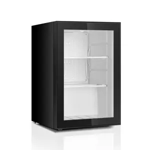 62L Mini frigo Bar di alta qualità piccolo frigorifero con porta in vetro di lusso con compressore