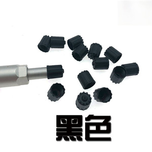 <b>Tpms</b> Valve Cap Gray Black Nylon Rubber Tubeless Valve Cover 55mm American Mouth Standard - Product Image 2