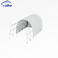 Abri de stockage portable en acier avec couverture en PVC pour extérieur, abri de garage pour voiture, abri de stationnement pour voiture