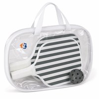 Ensemble de raquettes de pickleball en fibre de verre, noyau en nid d'abeille, 2 raquettes, 1 balle, sac à fermeture éclair pour club, entraînement sur la plage, vente en gros, personnalisation OEM