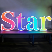 Letrero LED RGB Personalizado con Logotipo, Letrero LED para Negocios, Tiendas, Letrero Luminoso Dinámico 3D, Letras de Canal, Letreros Exteriores para Negocios